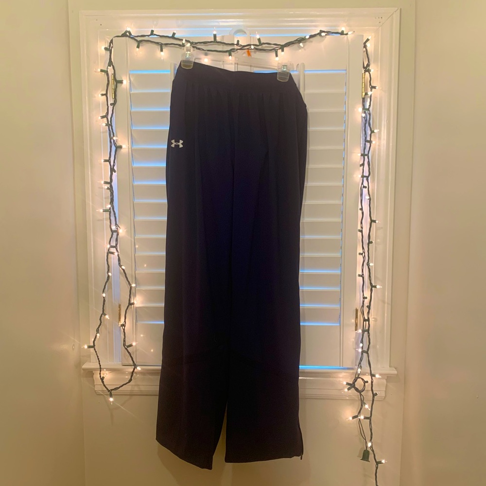 Navy Under Armour Track Pants, XL